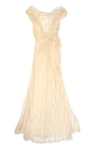 Alberta Ferretti Long Bias Cut Gown in Pale Pink Chiffon, UK8