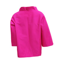 Shocking Pink Thai Silk Evening Jacket, UK16