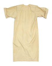 Yves Saint Laurent Vintage Safari Dress in Sand Cotton, UK10