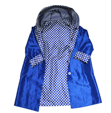 UbU Royal Blue Polka Dot Reversible Raincoat, L