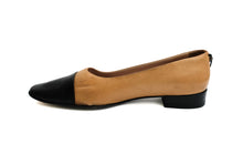 Chanel Vintage Flat Shoes in Camel and Black Leather, EU38