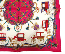 Celine Vintage Handkerchiefs with Carriage Print