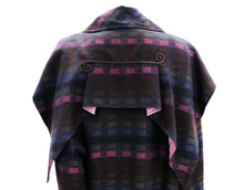 Bill Gibb Vintage Wool Coat with Detachable Cape, UK12