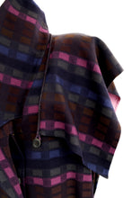 Bill Gibb Vintage Wool Coat with Detachable Cape, UK12