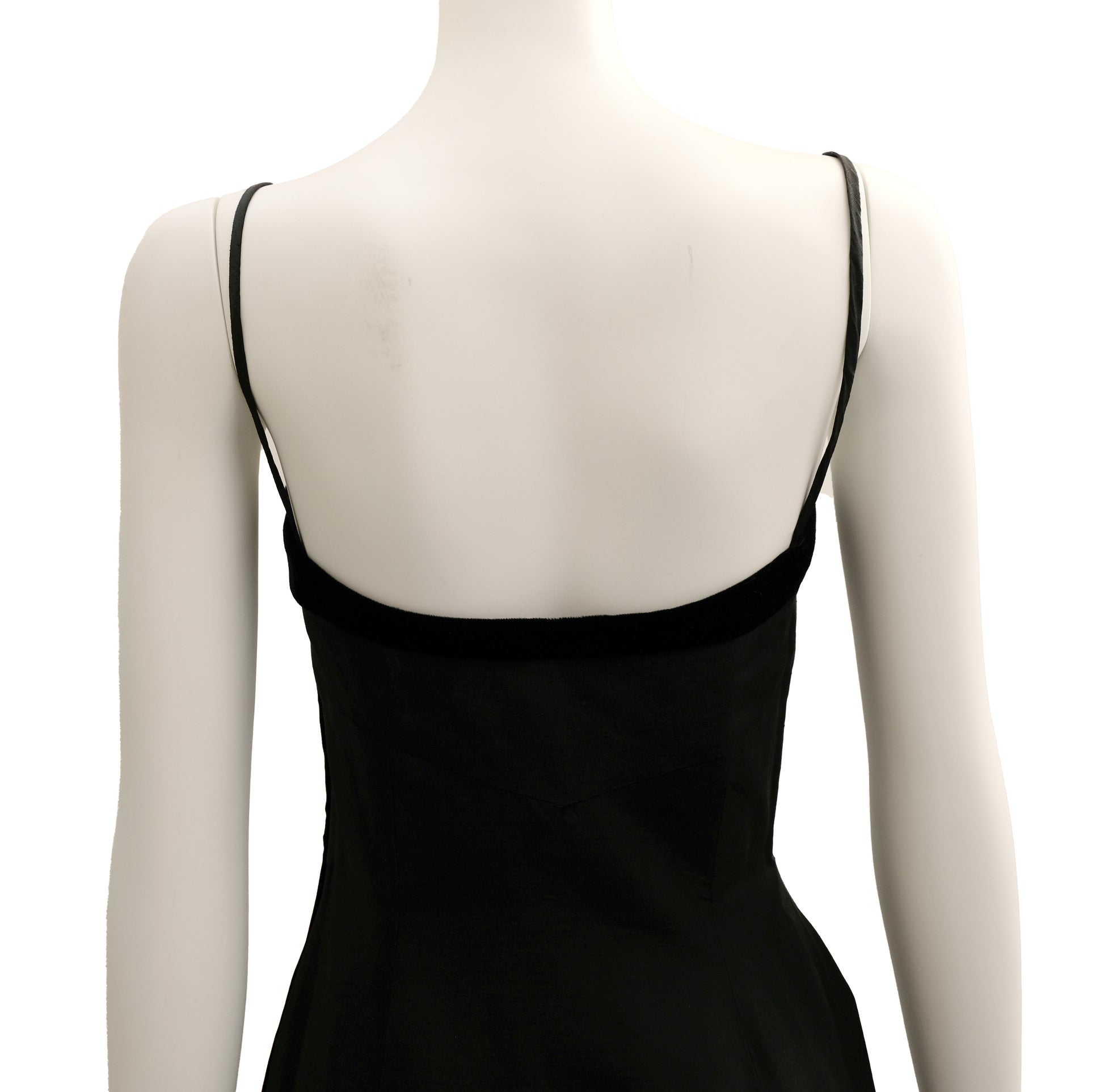 Vintage Fenwick Strapless Long Evening Dress with Net Frill, UK8