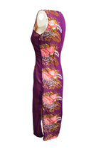 Elvis Jesus & Co  Vintage Purple Floral Shift Dress, UK10