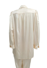 Christian Dior Vintage Pyjamas in Cream Silk Satin, S