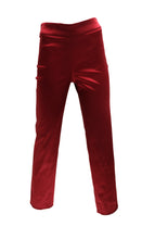 Dolce & Gabbana Vintage Trousers in Ruby Red Satin, UK6-8