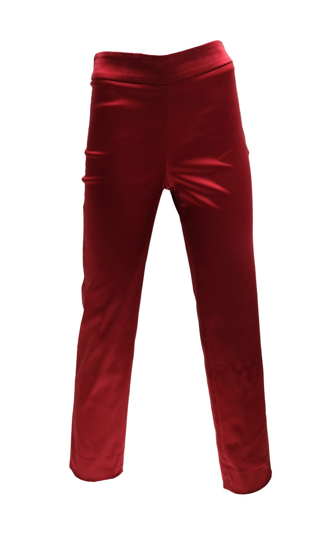 Dolce & Gabbana Vintage Trousers in Ruby Red Satin, UK6-8