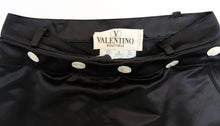 Valentino Sailor Skirt in Navy Satin, UK10