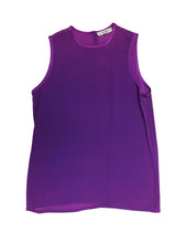 Yves Saint Laurent Vintage Vest in Purple Silk Crepe, UK10-12