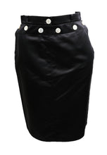 Valentino Sailor Skirt in Navy Satin, UK10