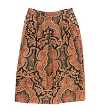 Gloria Sachs Vintage Skirt in Paisley Wool with Matching Scarf, UK8-10