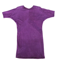 Firenze Designs Vintage Shift Dress in Purple Suede, UK10