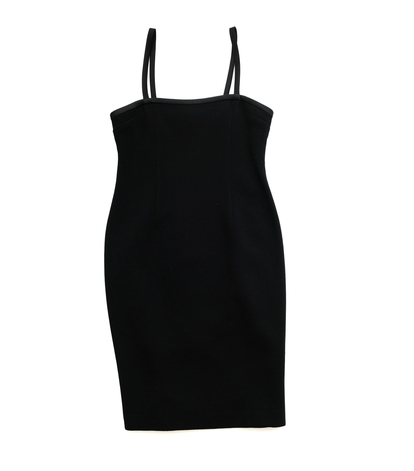 Dolce & Gabbana Vintage Slip Dress in Black Wool Crepe, UK10