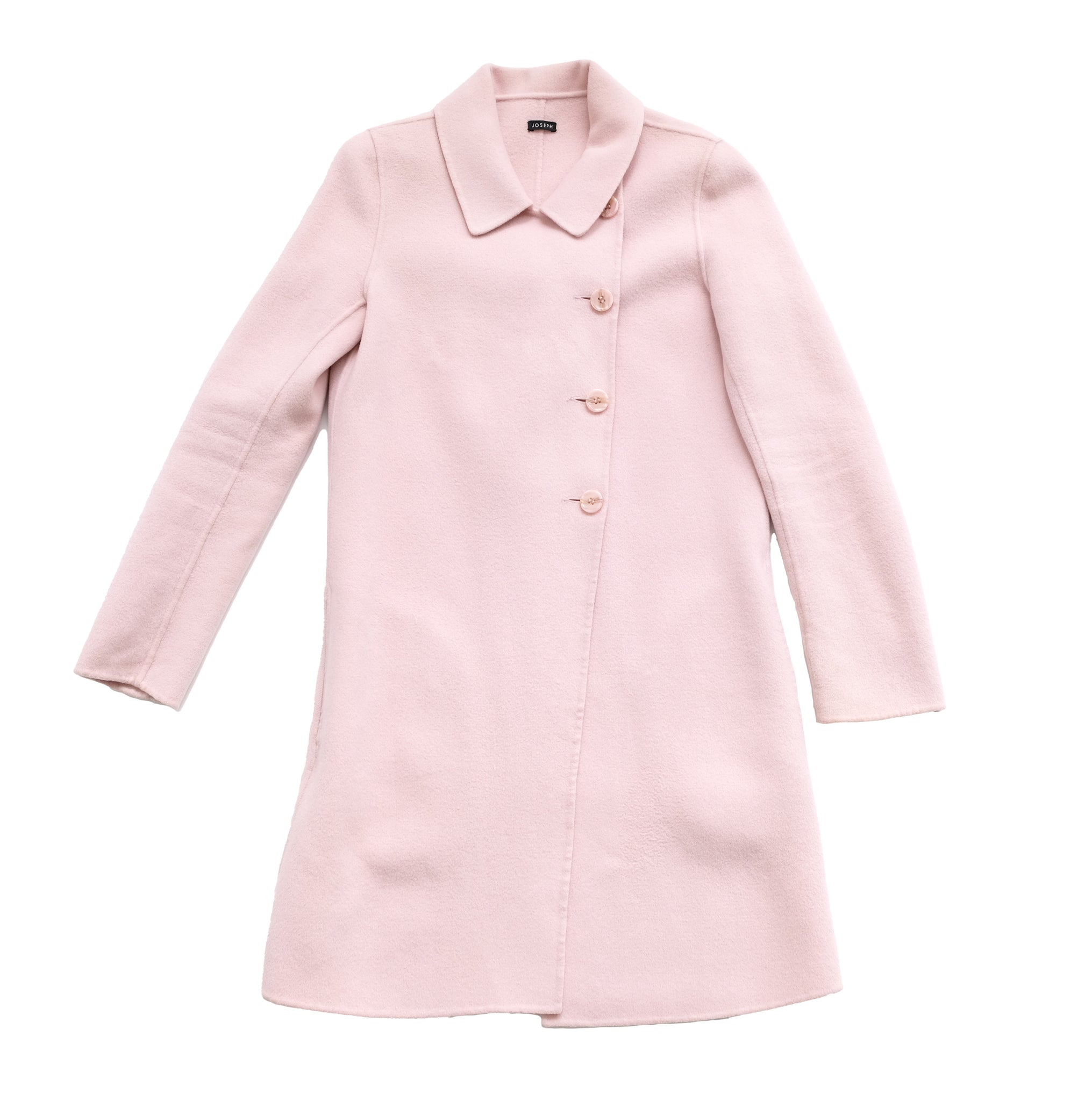 Joseph Princess Line Coat in Baby Pink Wool & Cashmere, UK8 – Menage ...