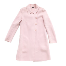 Joseph Princess Line Coat in Baby Pink Red Wool & Cashmere, UK8