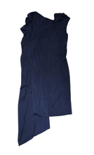 Alexander McQueen Navy Asymmetric Dress, UK12