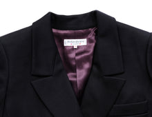 Yves Saint Laurent Rive Gauche Double Breasted Blazer in Black Wool, UK10