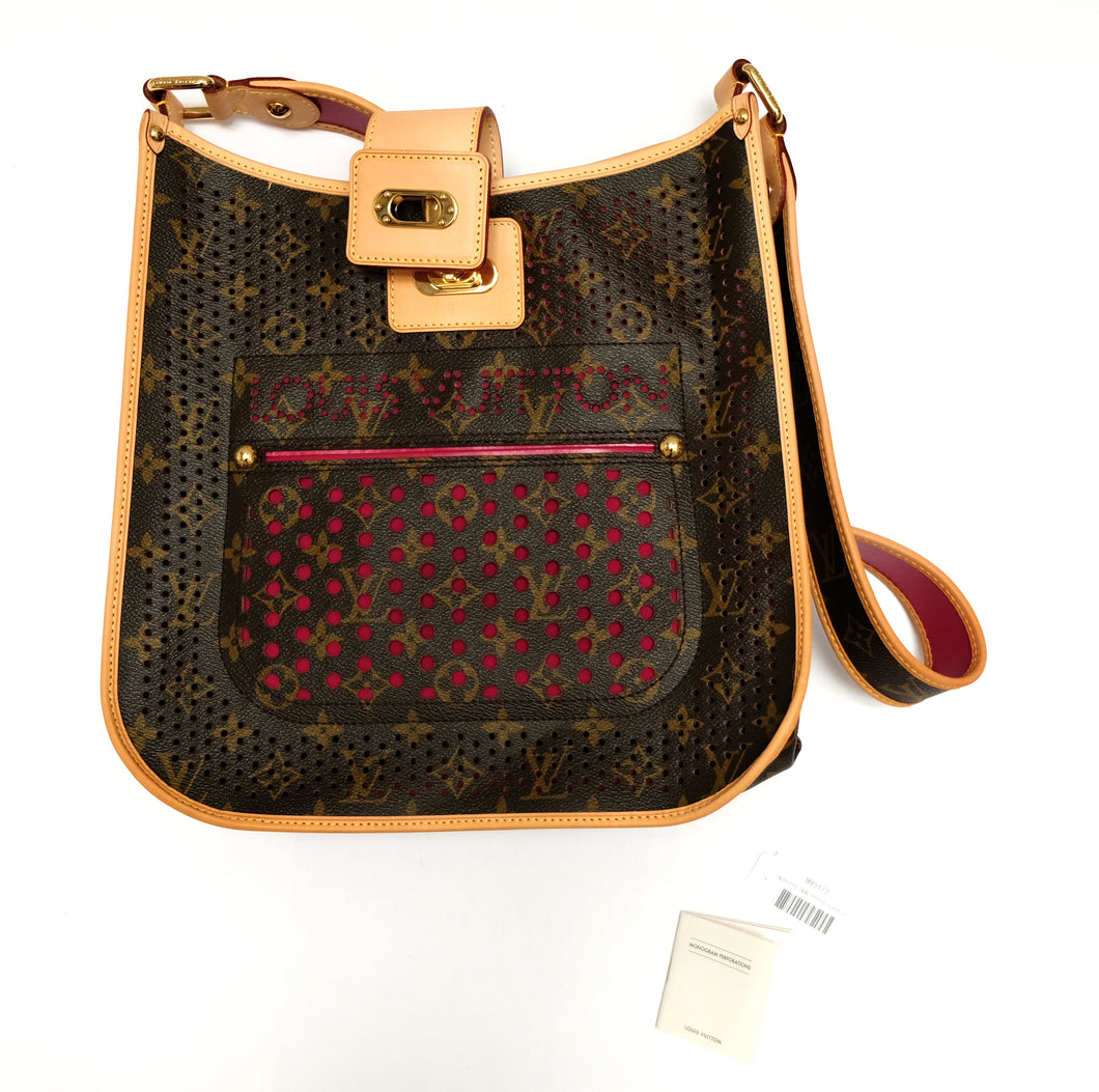 Louis Vuitton Fuchsia Monogram Perforated Musette Bag