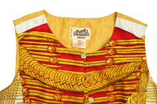 Hermès Vintage 2 Piece Top and Waistcoat in Military Print, UK10