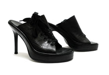 Ann Demeulemeester High Heeled Mules with Lace-up Detail, UK5.5