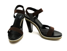 Jil Sander High Heeled Sandals with Stripe Platform, UK40