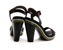 Jil Sander High Heeled Sandals with Stripe Platform, UK40
