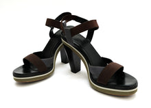 Jil Sander High Heeled Sandals with Stripe Platform, UK40