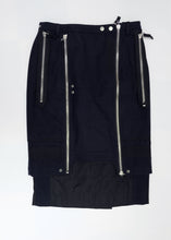Dries Van Noten Navy Bondage Skirt, UK8-10