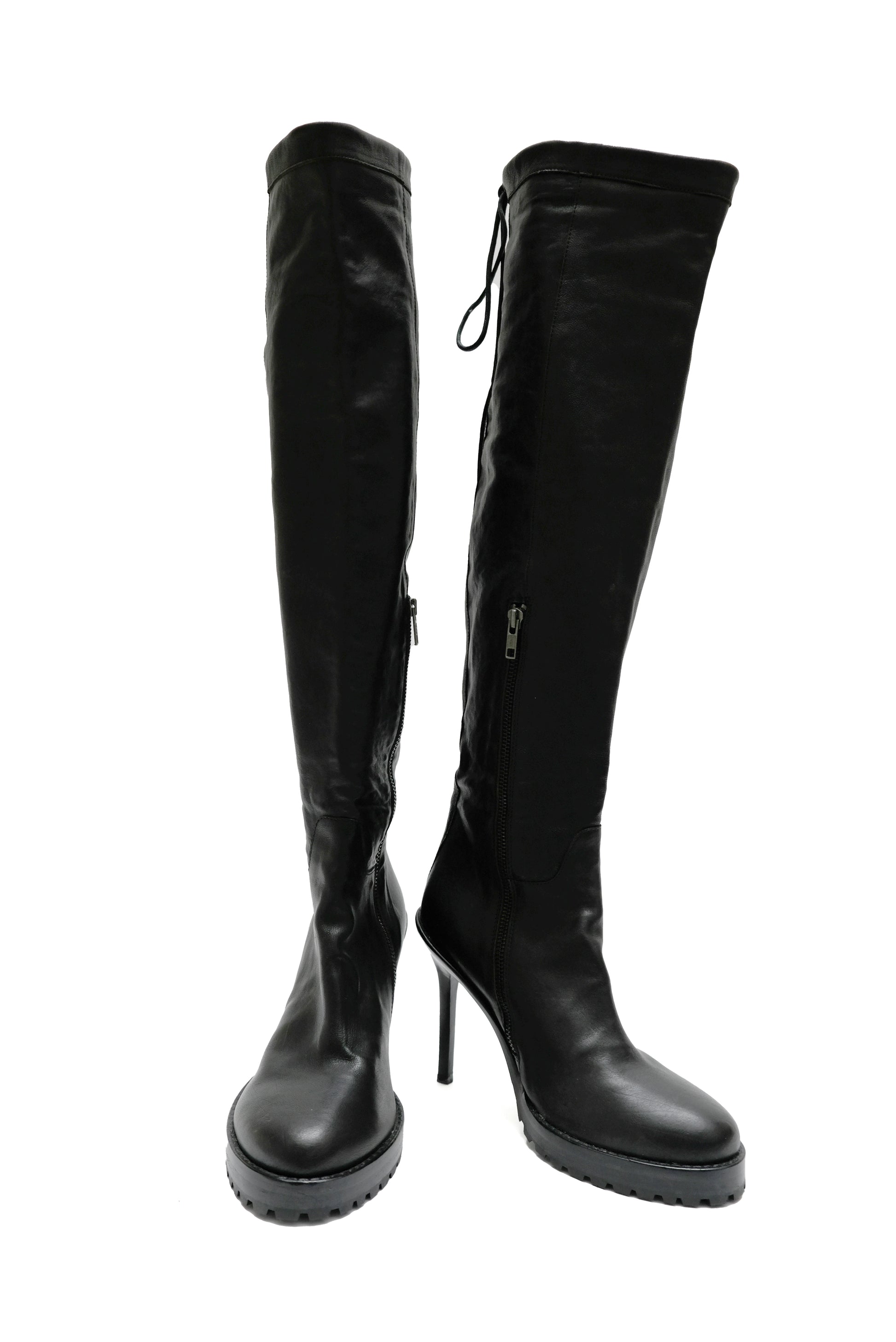 Ann Demeulemeester Knee Boots with Stiletto Heel, UK5.5