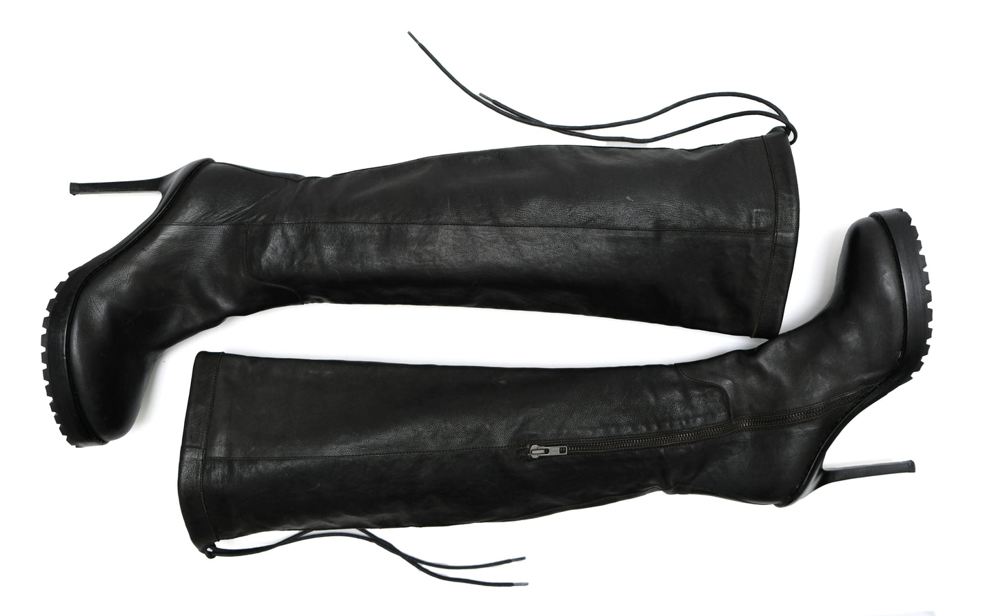 Ann Demeulemeester Knee Boots with Stiletto Heel, UK5.5