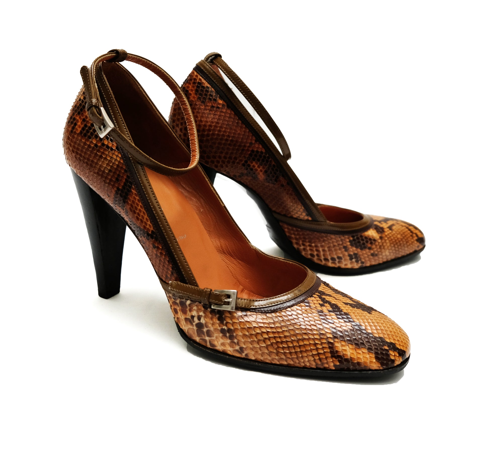 Prada Snakeskin High Heeled Pumps, UK6.5