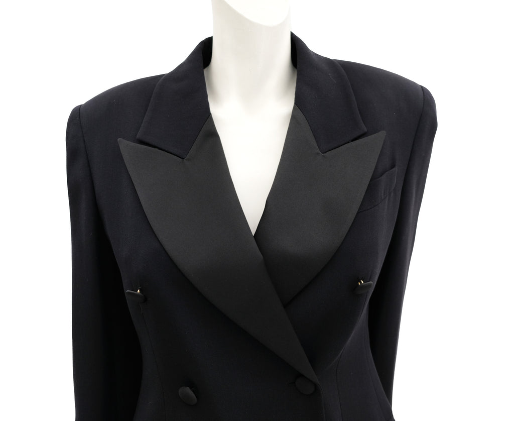 Gucci Vintage Black Double Breasted Tuxedo, EU40 – Menage Modern Vintage