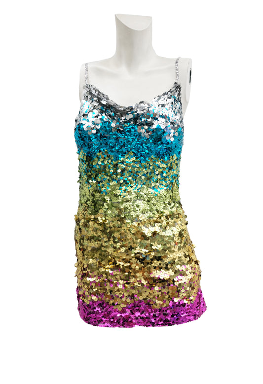 Nico Fontana Sequinned Disco Top, UK8-10Nico Fontana Sequinned Disco Top, UK8-10