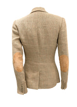 Ralph Lauren Hacking Jacket in Neutral Linen Weave, UK8