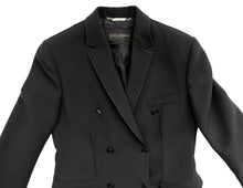 Dolce & Gabbana Tailored Double Breasted Coat in Black Wool, UK10