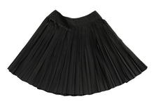 Chanel Pleated Skirt in Black Silk, UK14-16