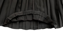 Chanel Pleated Skirt in Black Silk, UK14-16