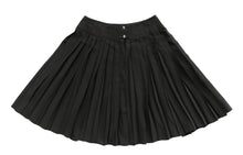 Chanel Pleated Skirt in Black Silk, UK14-16
