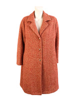Marni Coat in Orange Tweed, UK12