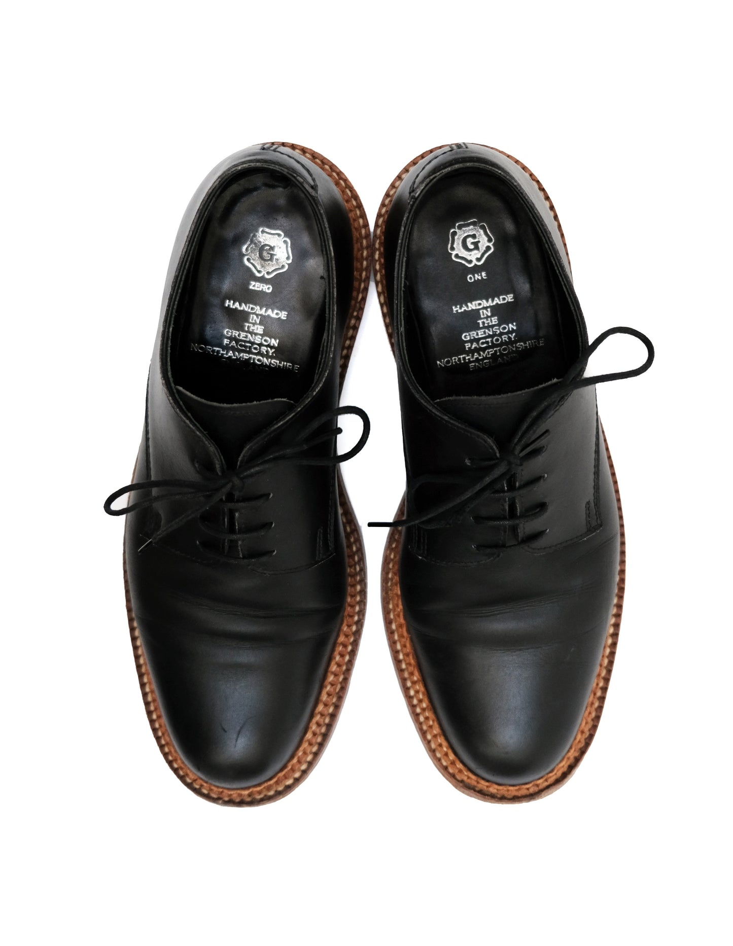 Grenson Evie Black Leather Derby Lace-ups, UK8