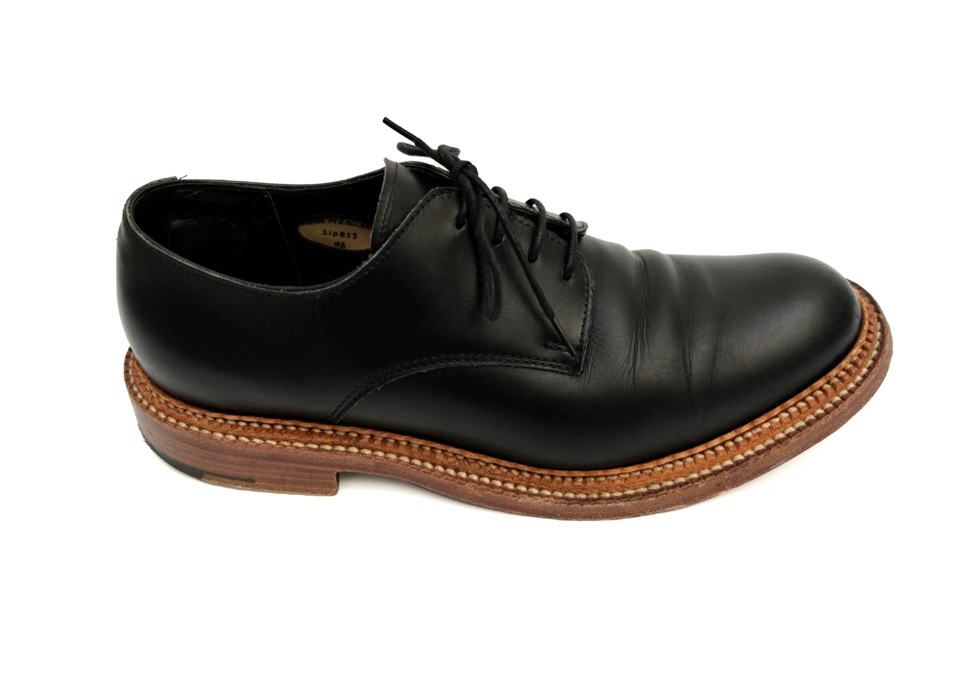 Grenson Evie Black Leather Derby Lace-ups, UK8