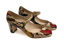Dolce & Gabbana Python Mary Jane Shoes, EU38.5