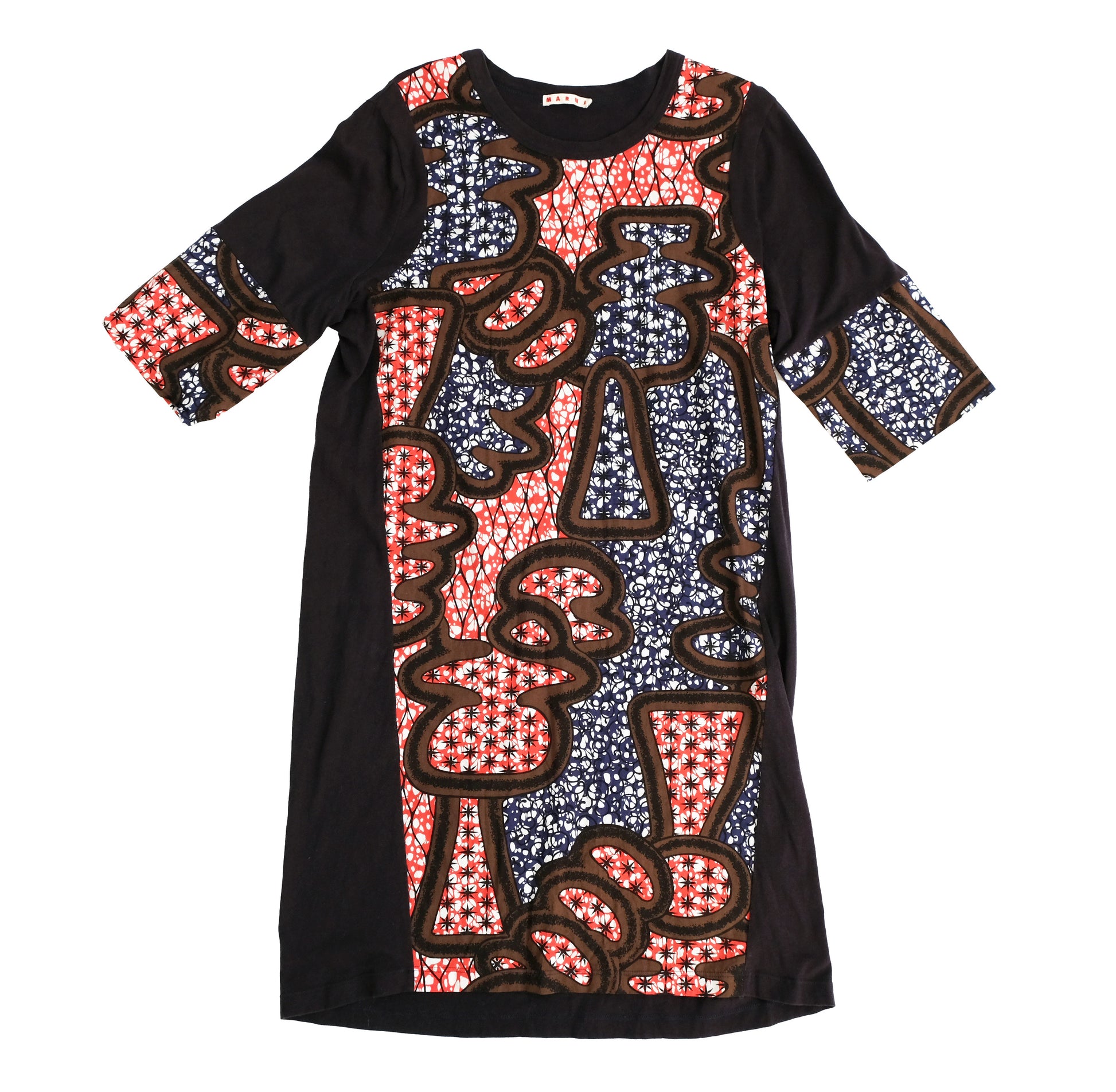 Marni T Shirt Dress with Batik Print, UK12