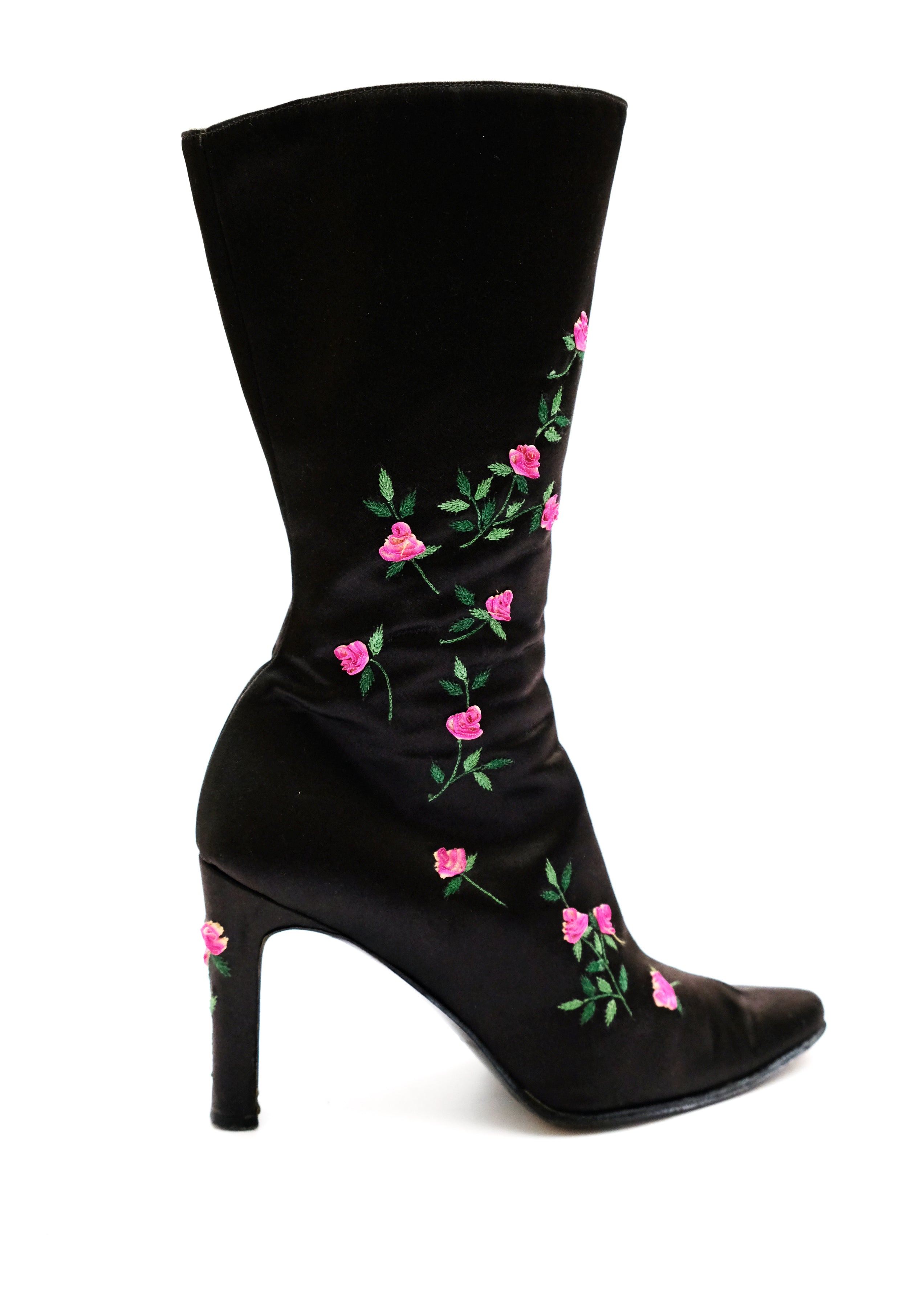 Vintage embroidered boots store