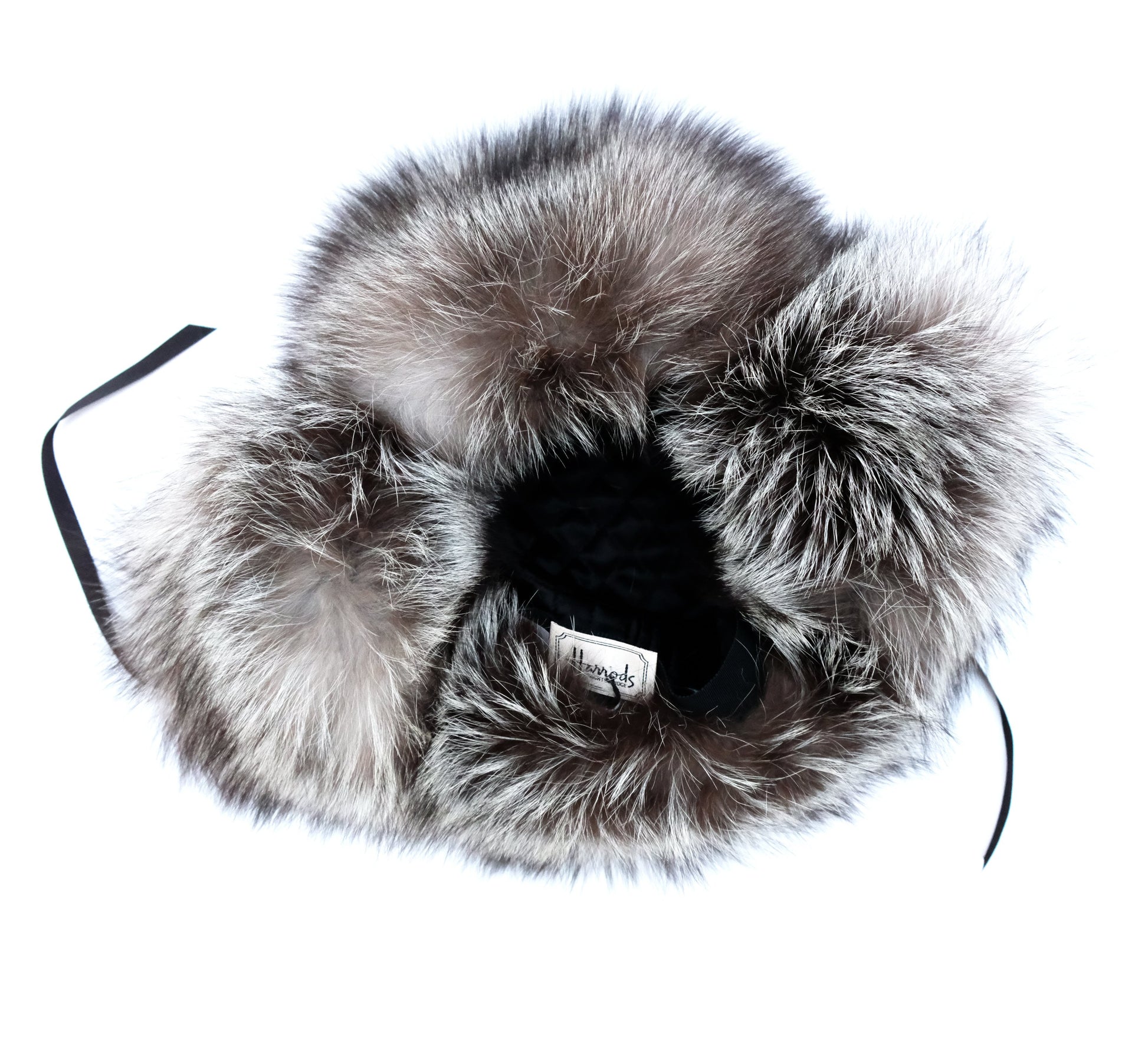 Harrods Trapper Hat in Brown Leather with Fur Lining